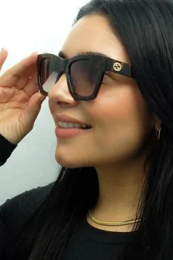 Square Havana Brown Gradient GG1714S
