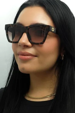 Square Havana Brown Gradient GG1714S