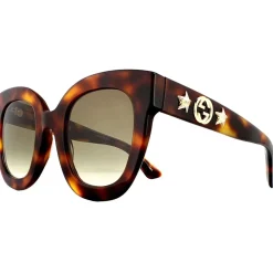 Square Havana Brown Gradient Sunglasses