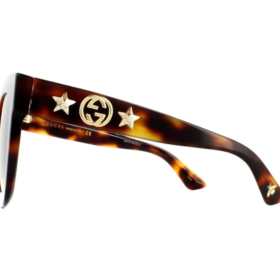 Square Havana Brown Gradient Sunglasses
