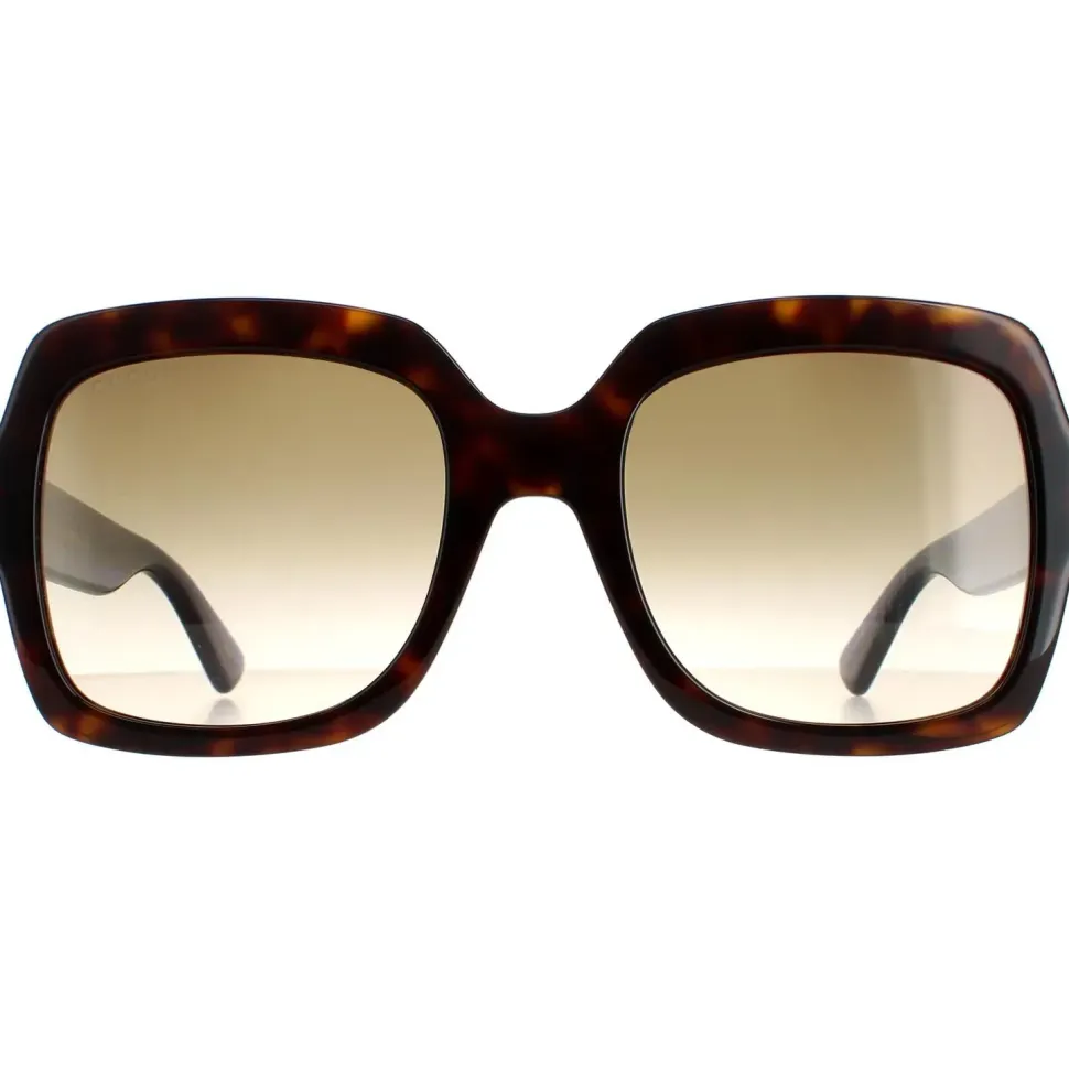 Square Havana Glitter Blue and Red Brown Gradient GG0036SN