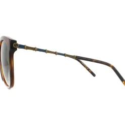 Square Havana Green Gradient Sunglasses