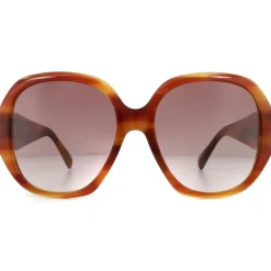 Square Havana Red Gradient Sunglasses
