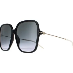 Square Shiny Black and Gold Grey Gradient GG1267S