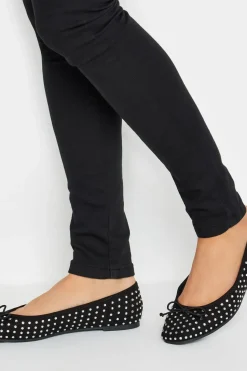 Standard Fit Diamante Ballerina Pumps