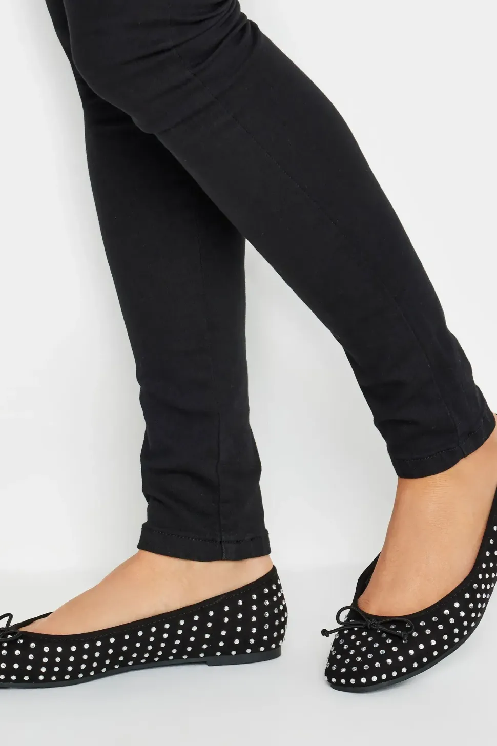 Standard Fit Diamante Ballerina Pumps