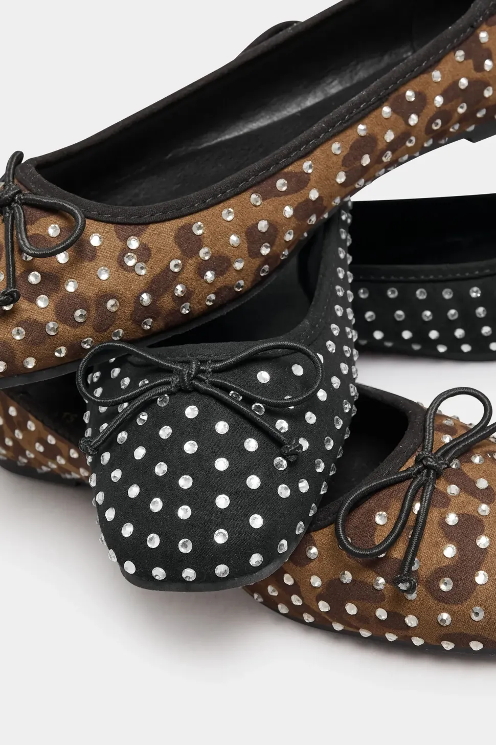 Standard Fit Diamante Ballerina Pumps