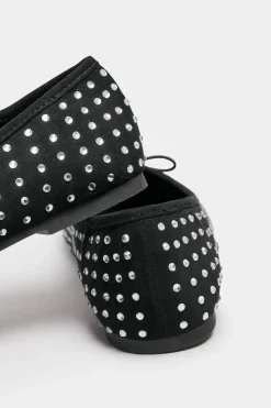 Standard Fit Diamante Ballerina Pumps