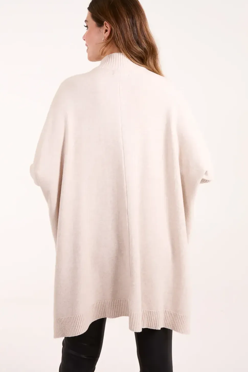 Stand Neck Big Cable Jumper