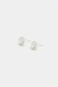 Sterling Silver 925 Cubic Zirconia Knot Set - Gift Boxed