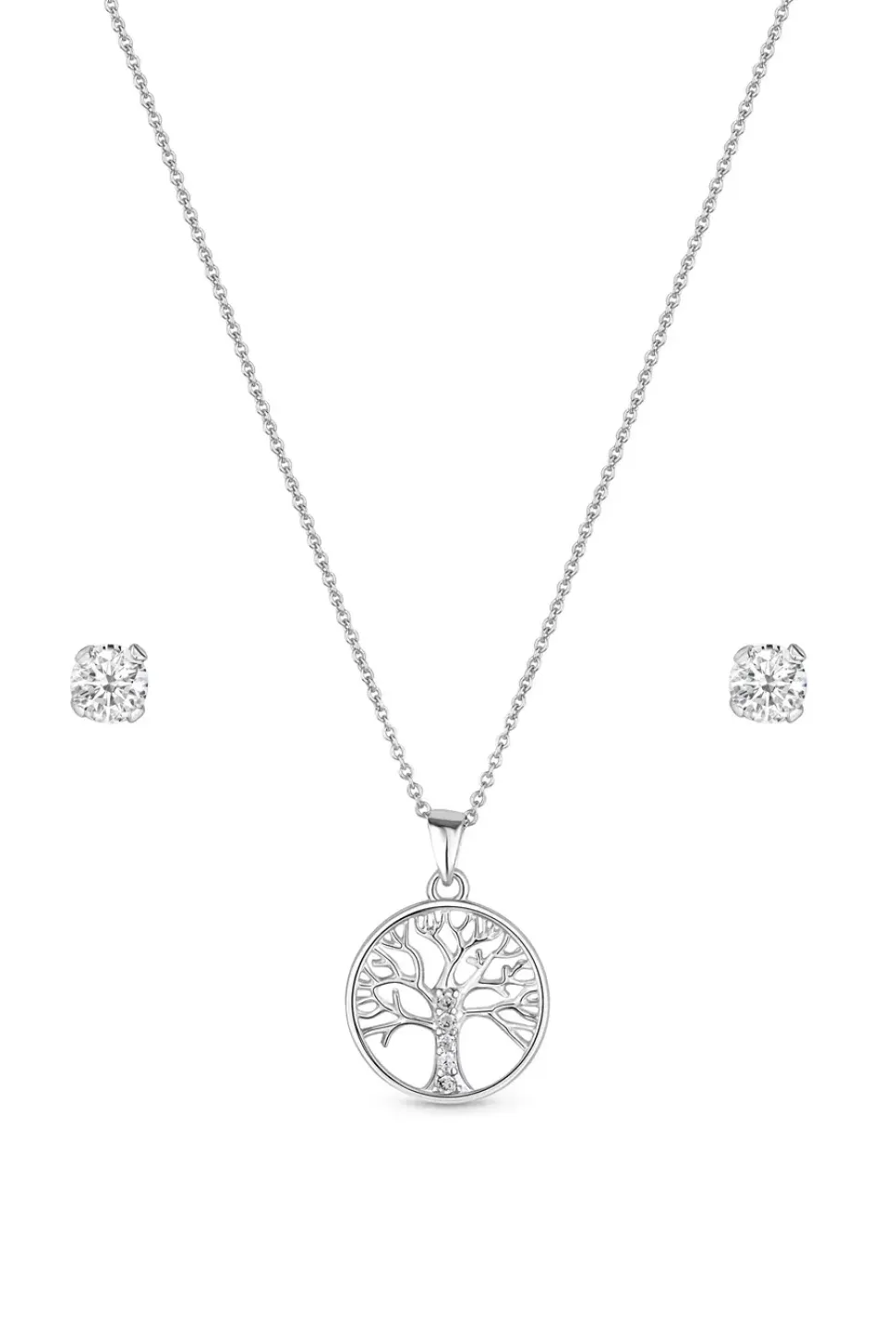 Sterling Silver 925 Cubic Zirconia Peardrop Crystal Halo Drop Earrings