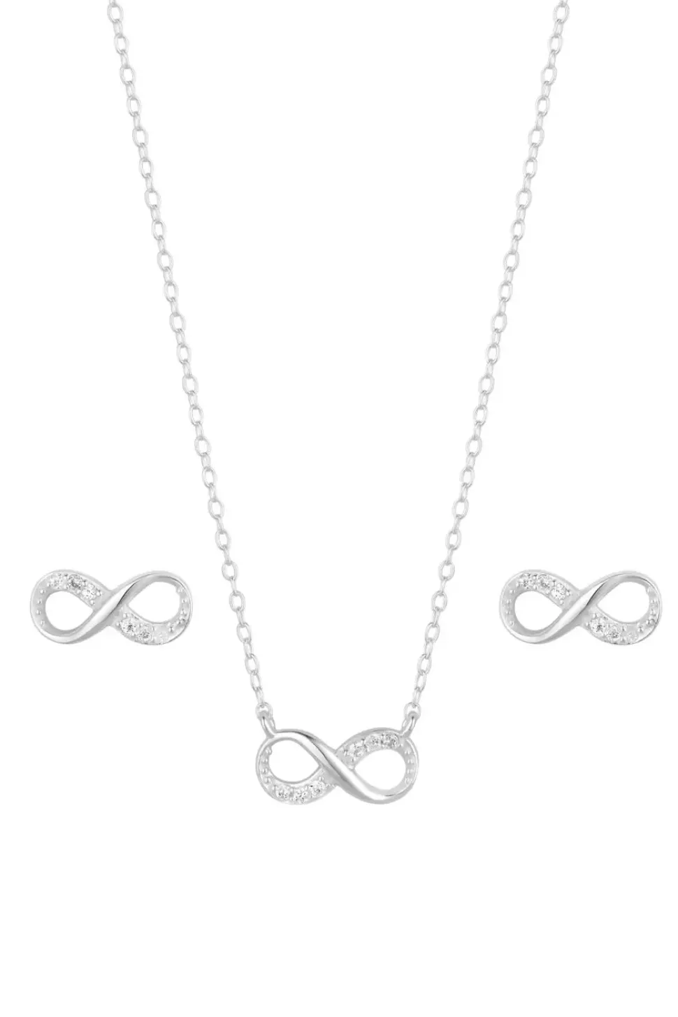 Sterling Silver 925 Infinity Set - Gift Boxed