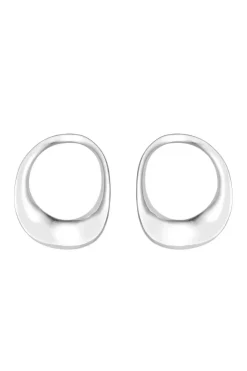 Sterling Silver 925 Open Polished Earrings
