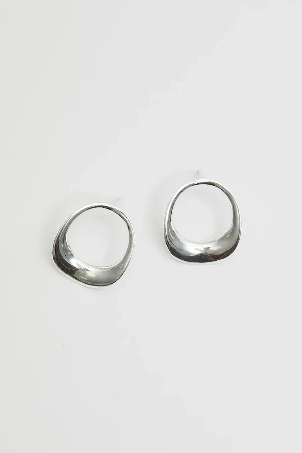 Sterling Silver 925 Open Polished Earrings