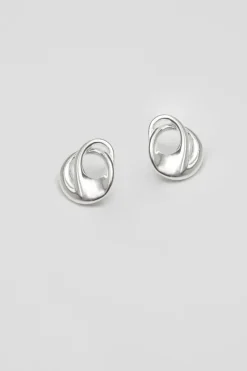 Sterling Silver 925 Organic Twisted Earrings