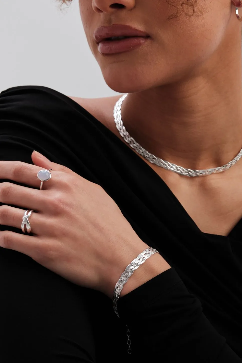 Sterling Silver 925 Polished Knotted Ring