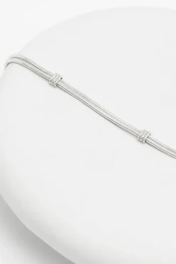 Sterling Silver 925 Polished Slinky Station Bracelet