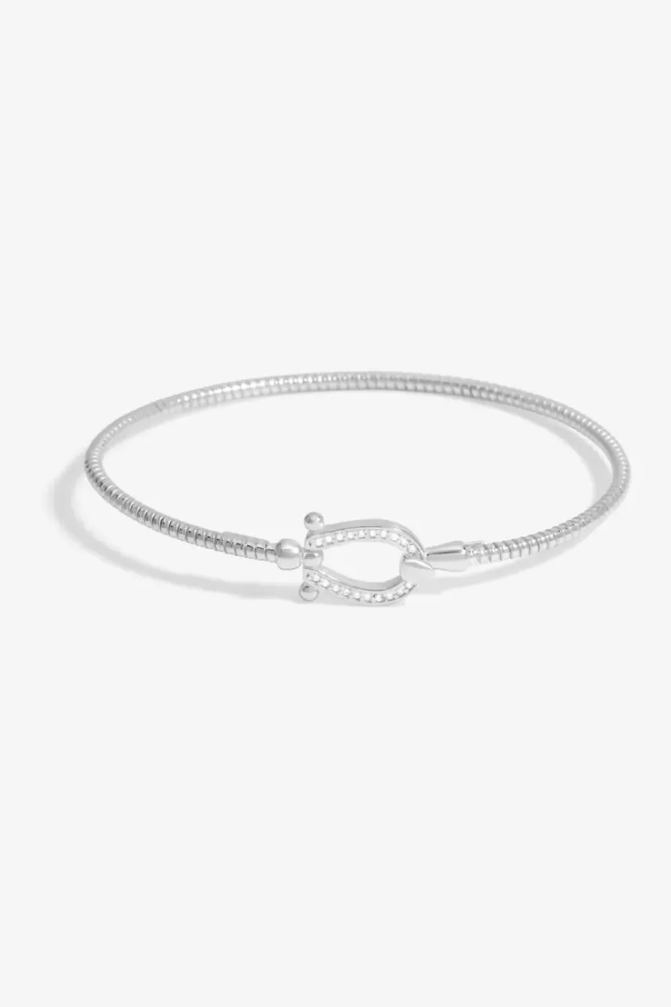 Sterling Silver 925 Polished Snaffle Bracelet