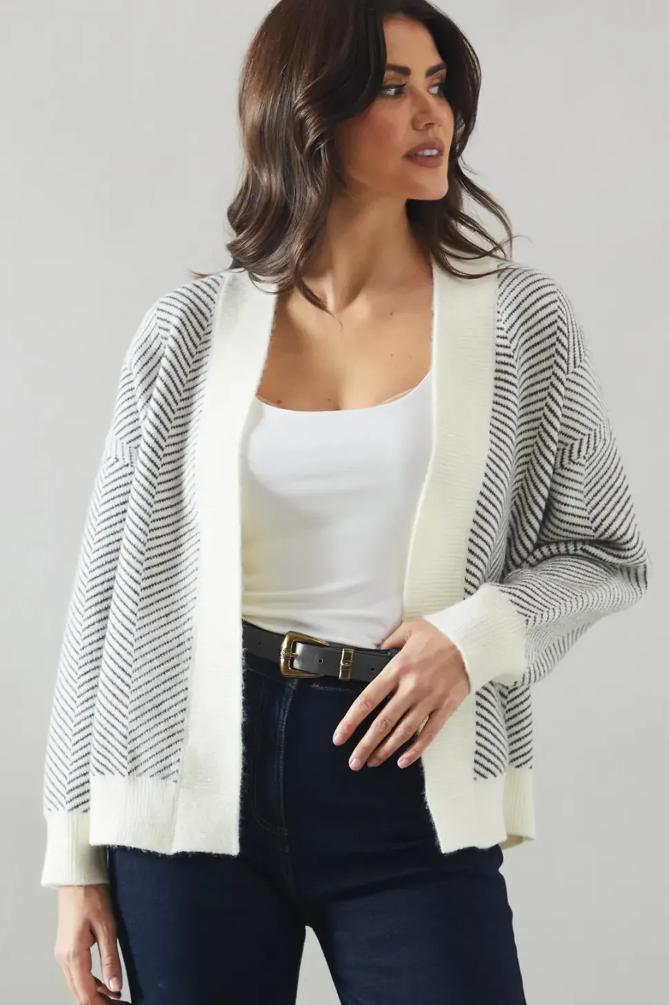 Stitch Edge To Edge Cardigan
