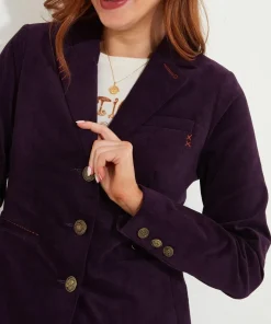 Stitch Moleskin Velvet Jacket
