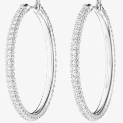 Stone Crystal Hoop Earrings 5389432