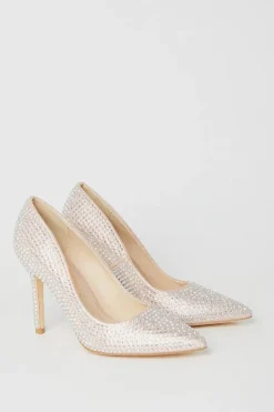 Storm Diamante Pointed Court Shoes
