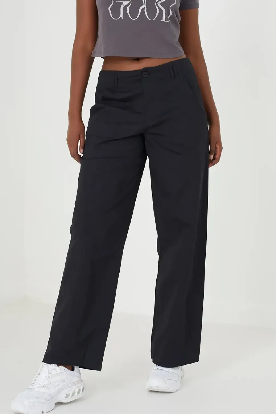 Straight Fit Utility Cargo Trousers