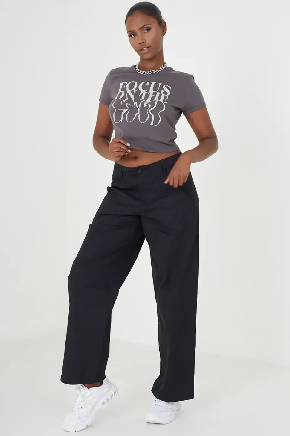 Straight Fit Utility Cargo Trousers