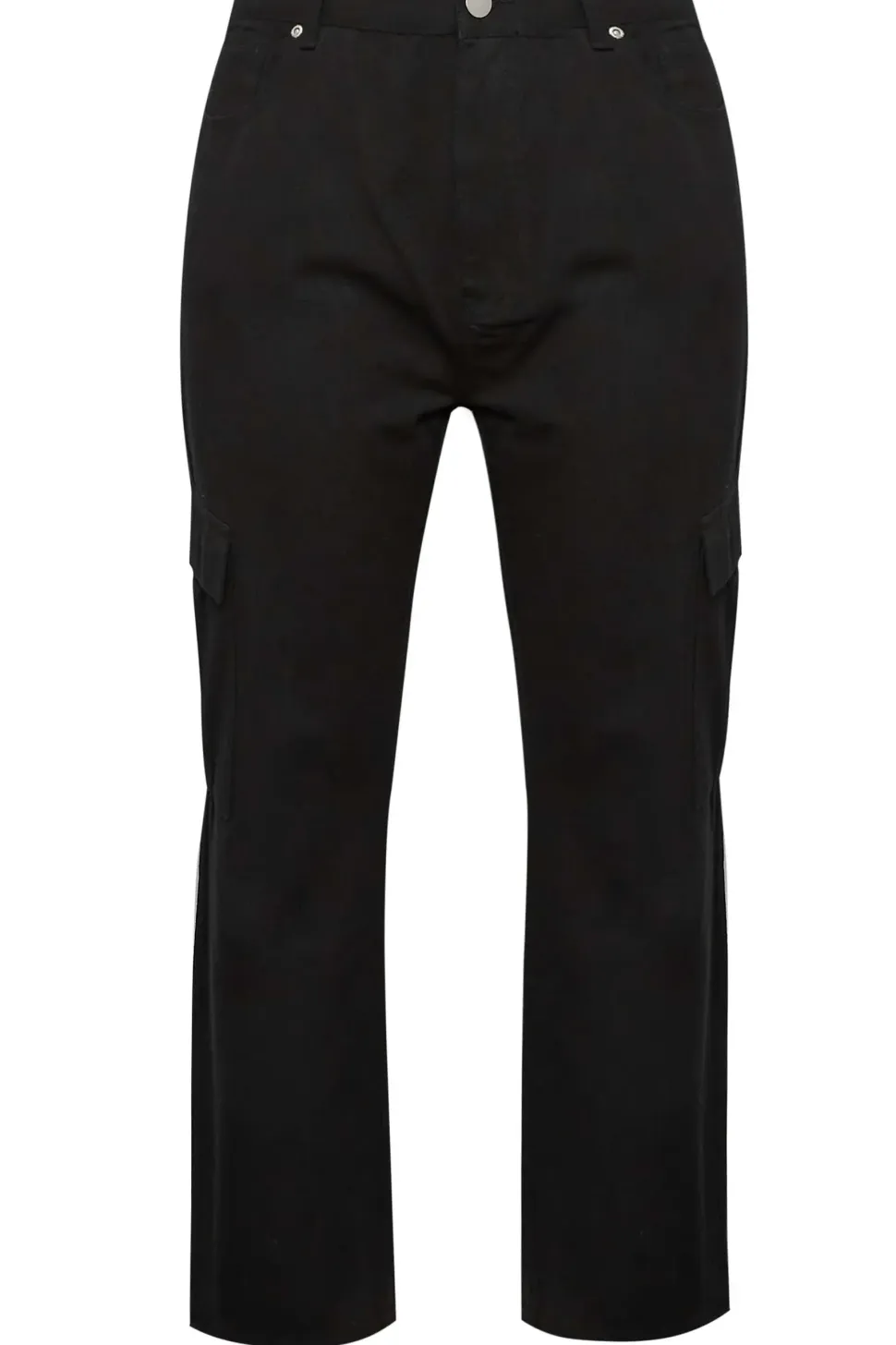 Straight Leg Cargo Jeans