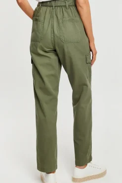Straight Leg Cotton 'Mandy' Cargo Trousers