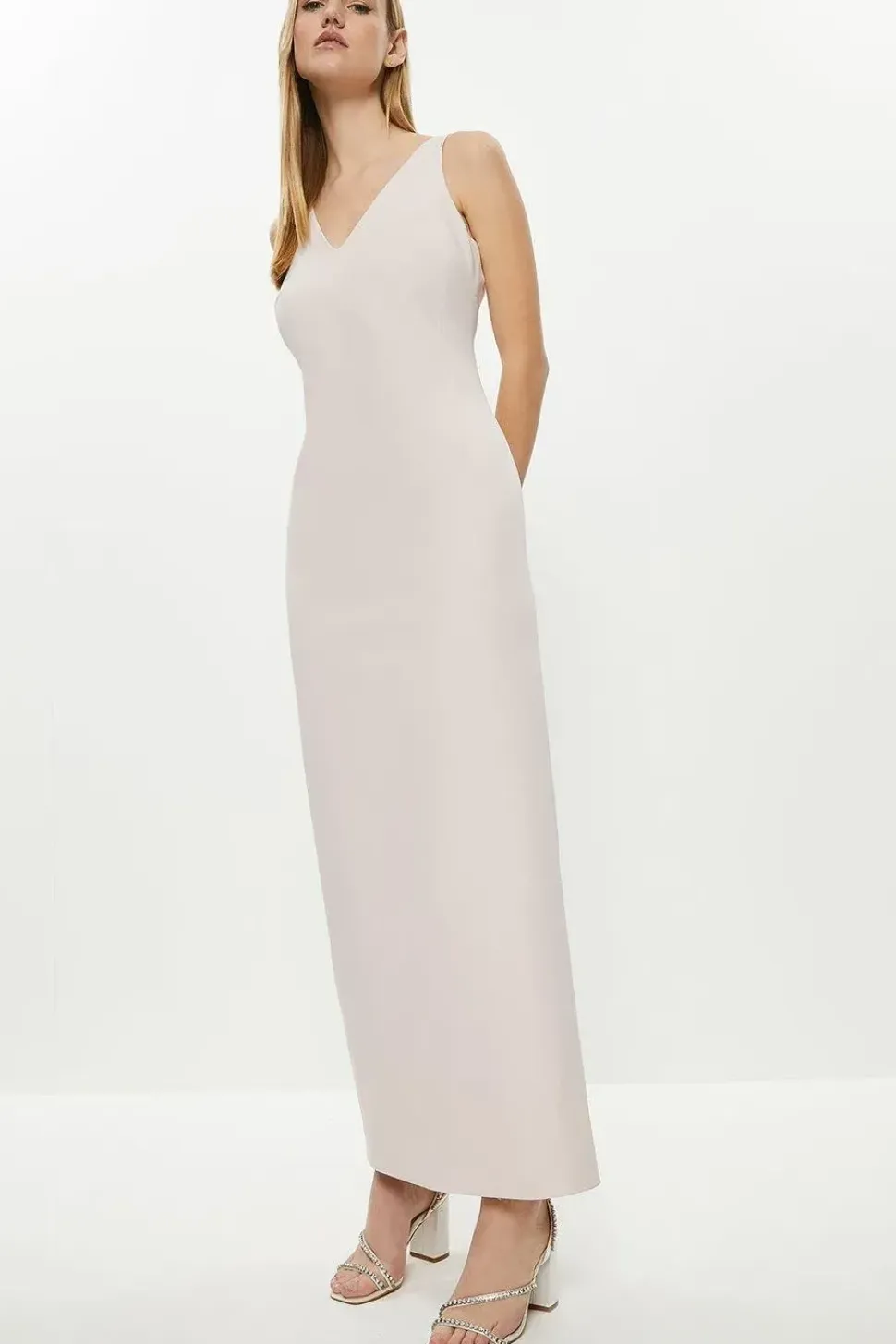 Strappy Slim Column Dress