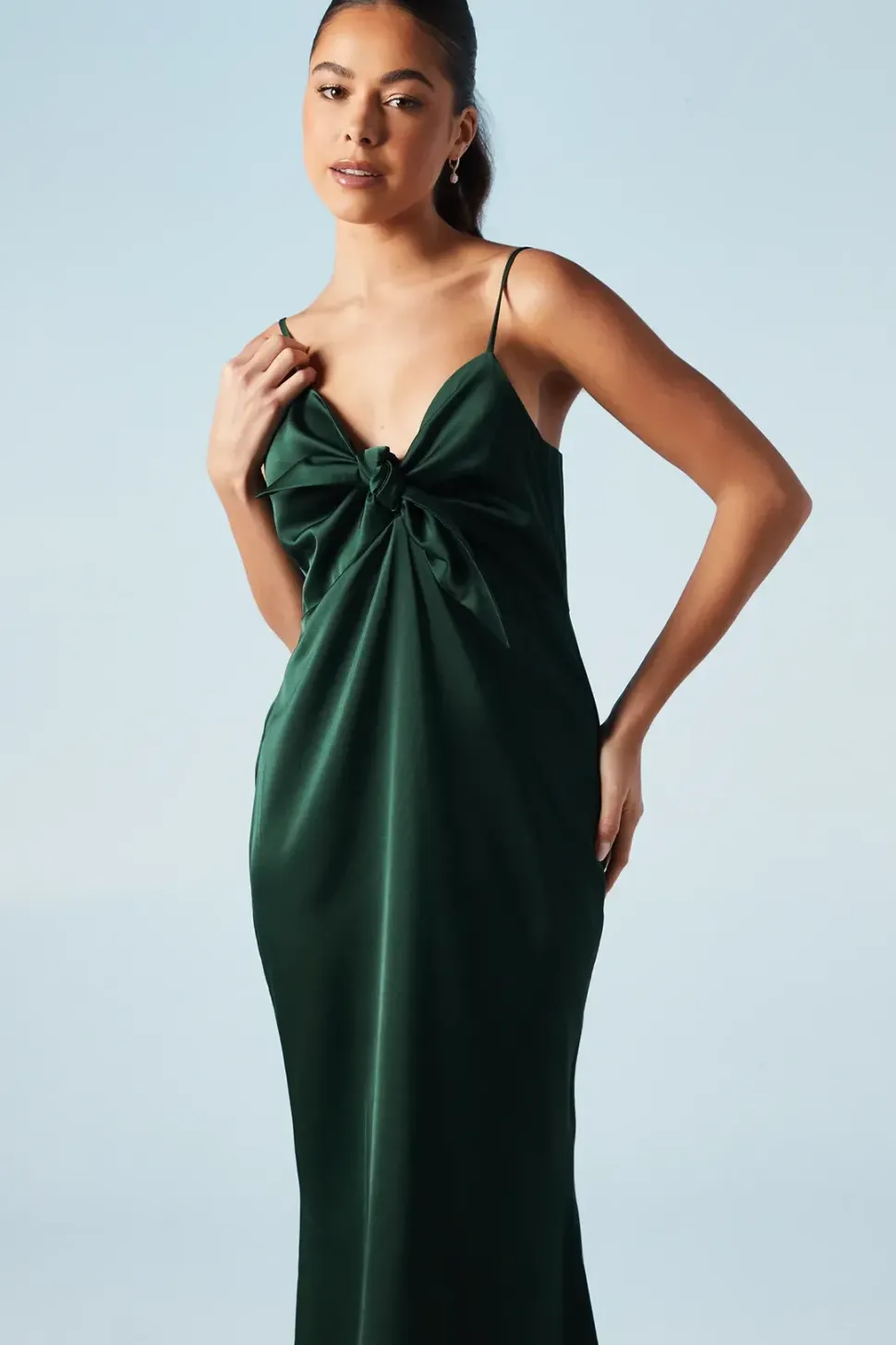 Strappy Tie Detail Bridesmaids Dress