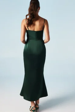 Strappy Tie Detail Bridesmaids Dress
