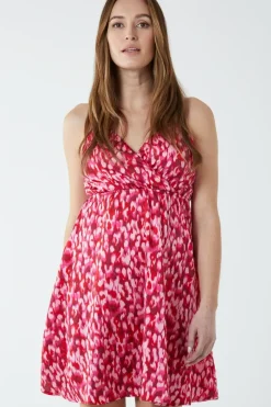 Strappy Wrap Over Mini Dress