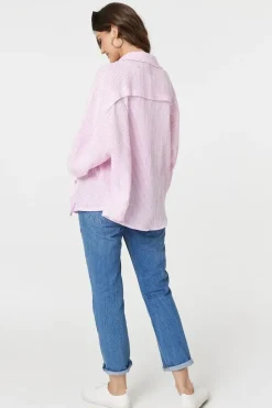 Striped Button Up Long Sleeve Shirt