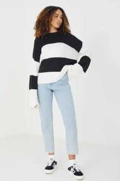 Striped Lightweight Knitted Jumper