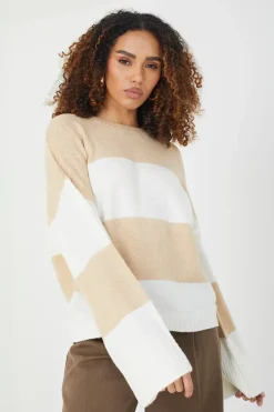 Striped Lightweight Knitted Jumper