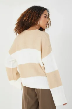 Striped Lightweight Knitted Jumper
