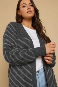 Striped Longline Cardigan
