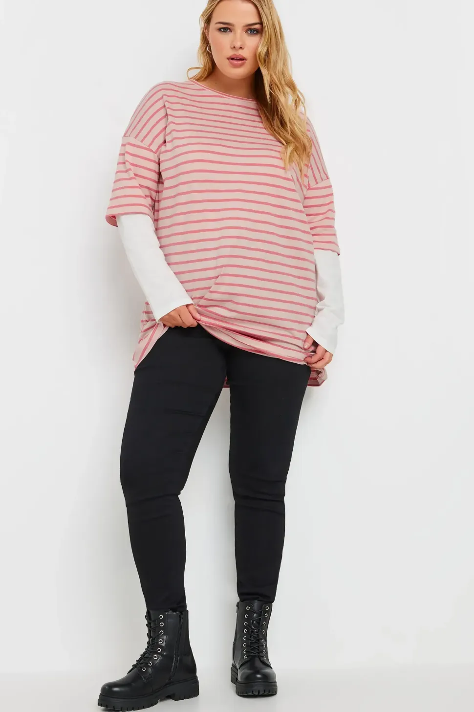 Stripe Double Layer Top