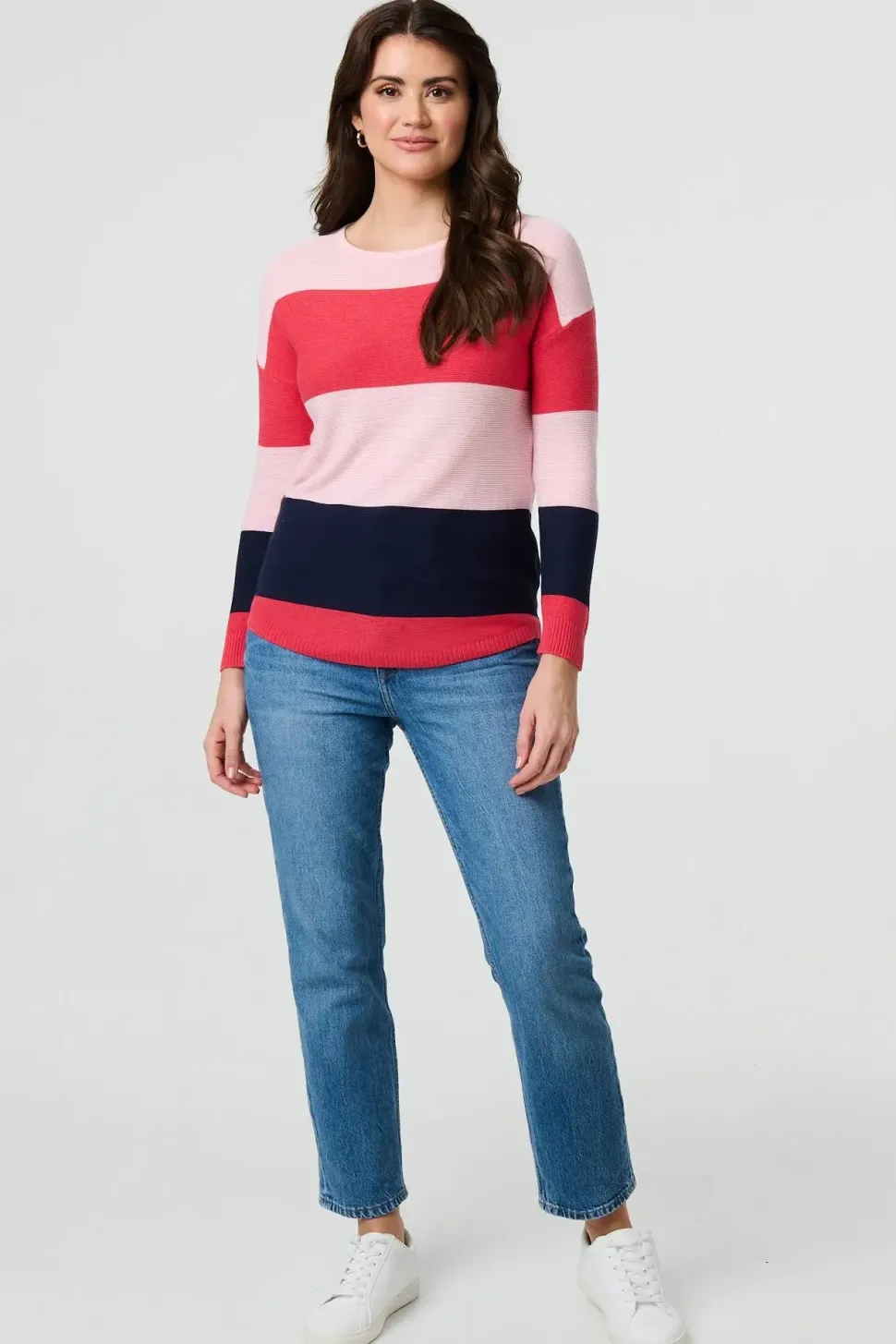 Striped Relaxed Knit Pullover