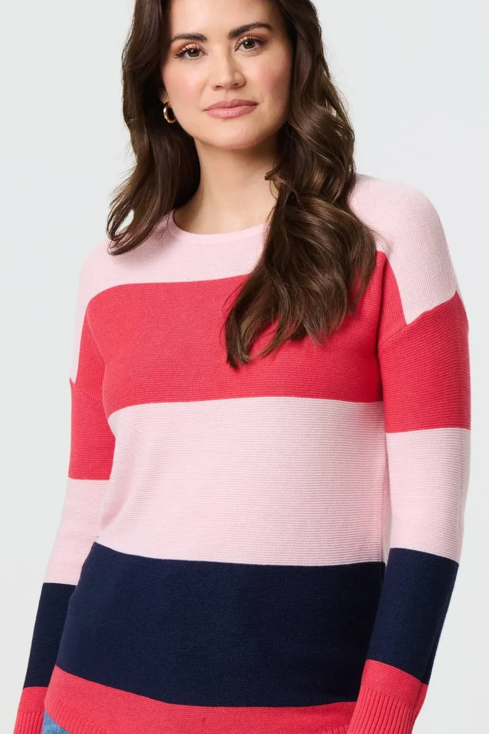 Striped Relaxed Knit Pullover