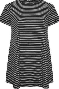Striped Ribbed Swing Top