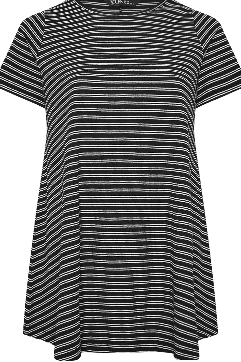 Striped Ribbed Swing Top