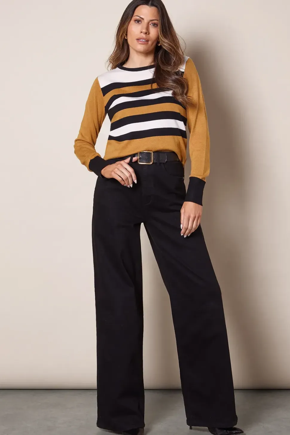 Striped Round Neck Jumper