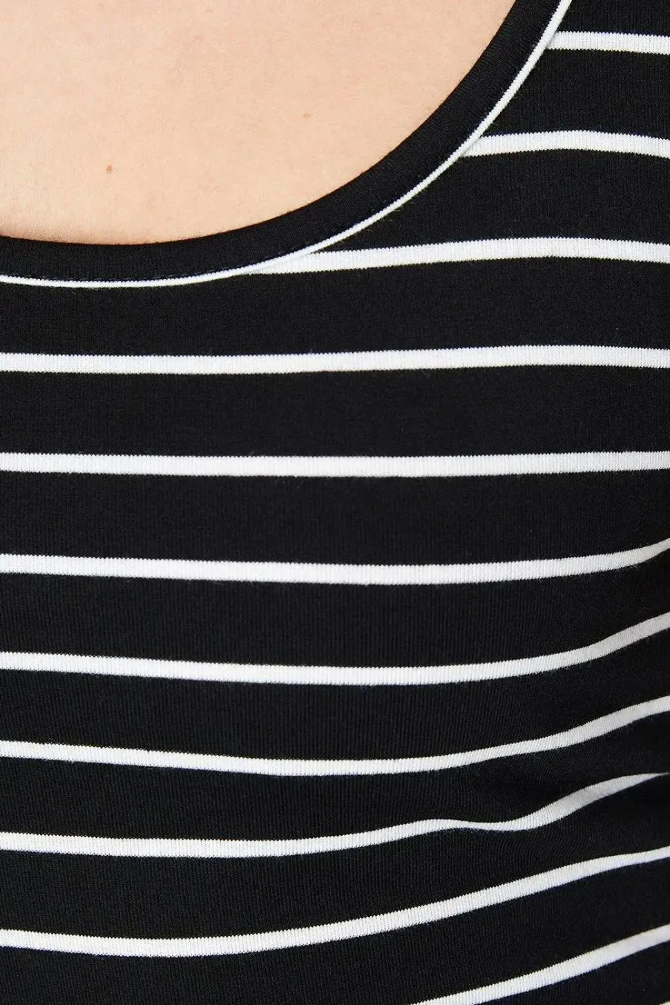 Stripe Jersey Bodycon Midi Dress