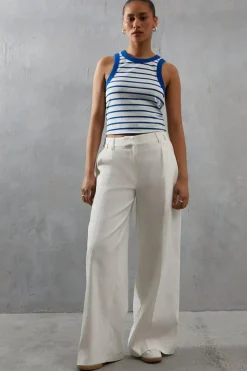 Stripe Jersey Racer Vest