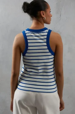Stripe Jersey Racer Vest
