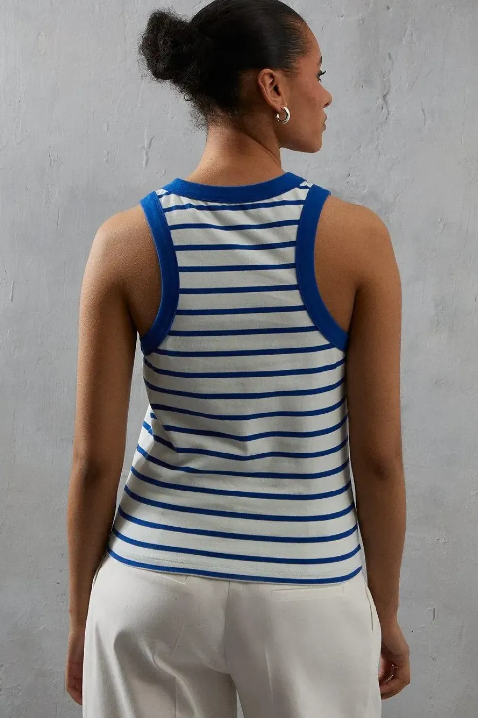 Stripe Jersey Racer Vest