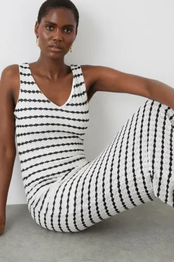 Stripe Knitted Maxi Beach Dress
